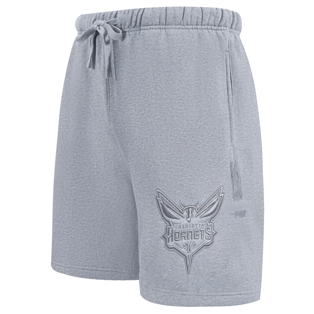 NBA CHARLOTTE HORNETS NEUTRAL SHORT POUR HOMME (GRIS CHINÉ FONCÉ)
