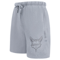 NBA CHARLOTTE HORNETS NEUTRAL SHORT POUR HOMME (GRIS CHINÉ FONCÉ)