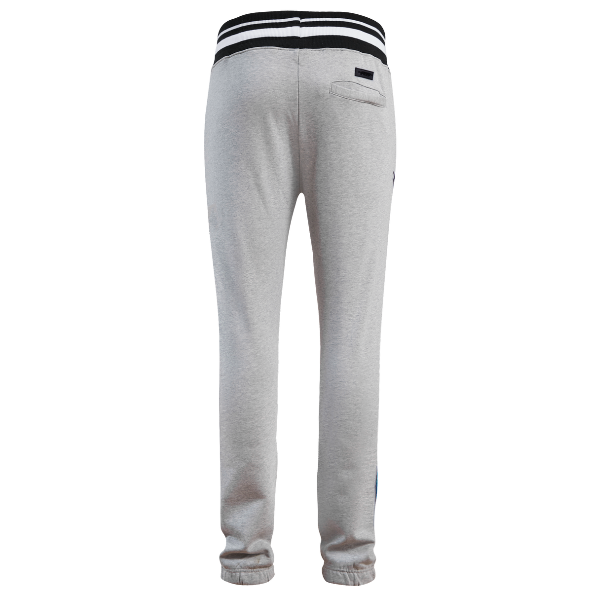 NBA CHARLOTTE HORNETS SCRIPT TAIL MEN'S RIB FLEECE SWEATPANT (HEATHER GRAY/BLACK)