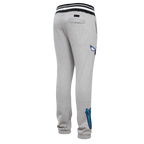 NBA CHARLOTTE HORNETS SCRIPT TAIL MEN'S RIB FLEECE SWEATPANT (HEATHER GRAY/BLACK)