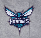 NBA CHARLOTTE HORNETS SCRIPT TAIL MEN'S RIB FLEECE SWEATPANT (HEATHER GRAY/BLACK)