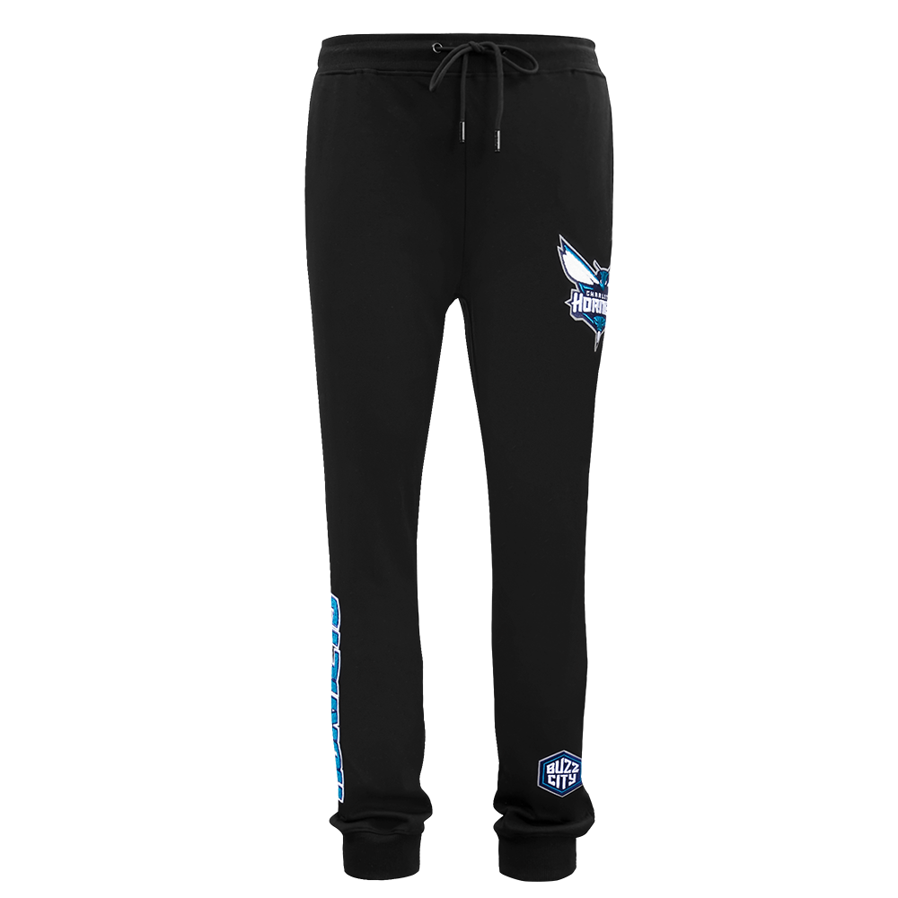 NBA CHARLOTTE HORNETS CLASSIC CHENILLE MEN'S JOGGER (BLACK)