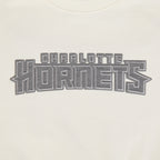 NBA CHARLOTTE HORNETS REVERSE FRENCH TERRY MEN'S DROP SHOULDER FLC CREWNECK (EGGSHELL)