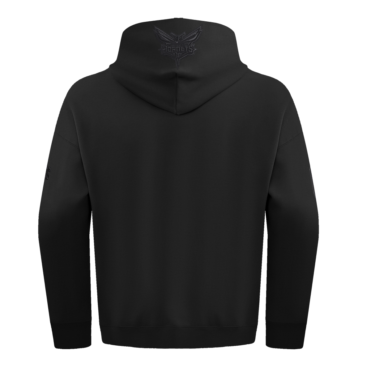 NBA CHARLOTTE HORNETS NEUTRAL CHANDAIL À CAPUCHON À ÉPAULES TOMBANTES POUR HOMME (NOIR)