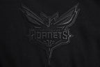 NBA CHARLOTTE HORNETS NEUTRAL CHANDAIL À CAPUCHON À ÉPAULES TOMBANTES POUR HOMME (NOIR)