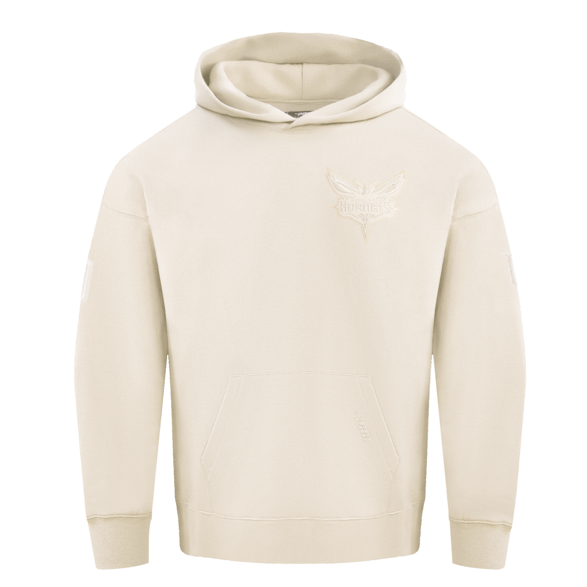 NBA CHARLOTTE HORNETS NEUTRAL CHANDAIL À CAPUCHON À ÉPAULES TOMBANTES POUR HOMME (COQUILLE D'ŒUF)