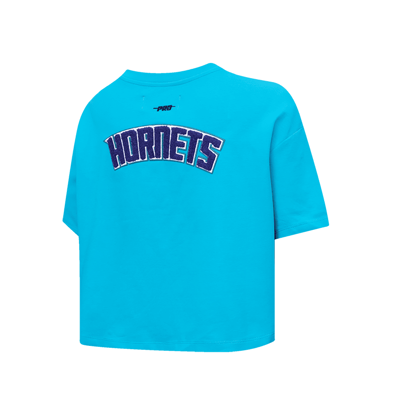 NBA CHARLOTTE HORNETS CLASSIC WOMEN'S BOXY TEE (TEAL)