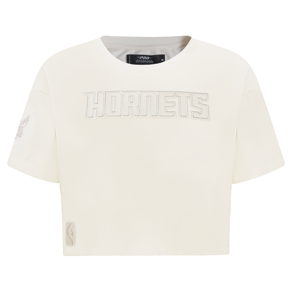 NBA CHARLOTTE HORNETS NEUTRAL T-SHIRT À COUPE CARRÉE POUR FEMME (COQUILLE D'ŒUF)