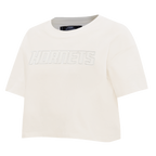 NBA CHARLOTTE HORNETS NEUTRAL T-SHIRT À COUPE CARRÉE POUR FEMME (COQUILLE D'ŒUF)