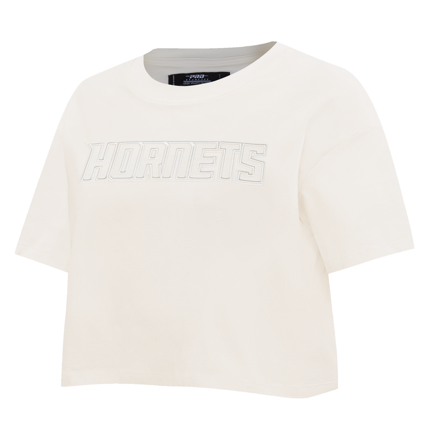 NBA CHARLOTTE HORNETS NEUTRAL WOMEN'S BOXY TEE (EGGSHELL)