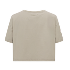 NBA CHARLOTTE HORNETS NEUTRAL T-SHIRT À COUPE CARRÉE POUR FEMME (TAUPE)