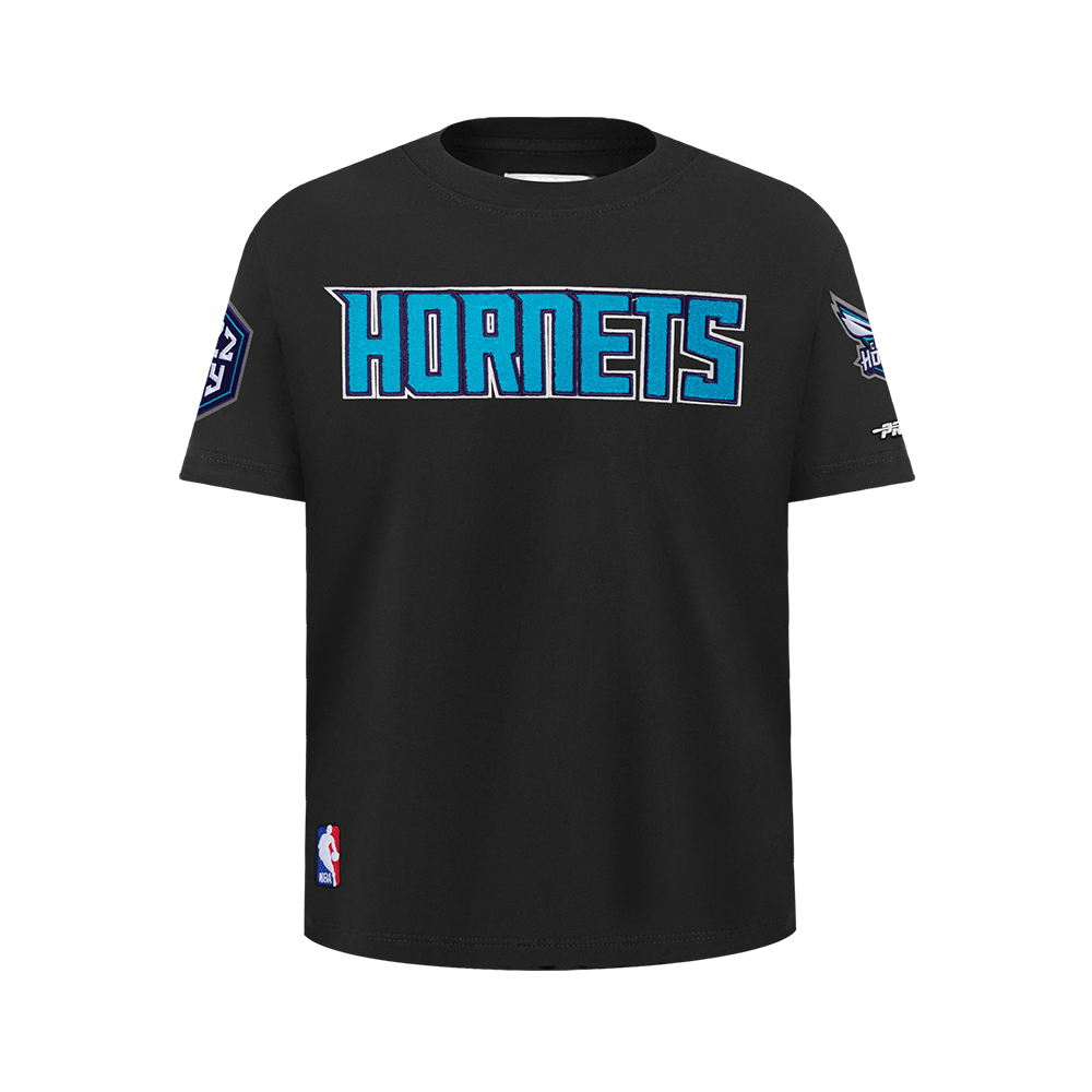 NBA CHARLOTTE HORNETS CLASSIC BIG BOY'S SJ TEE (BLACK)