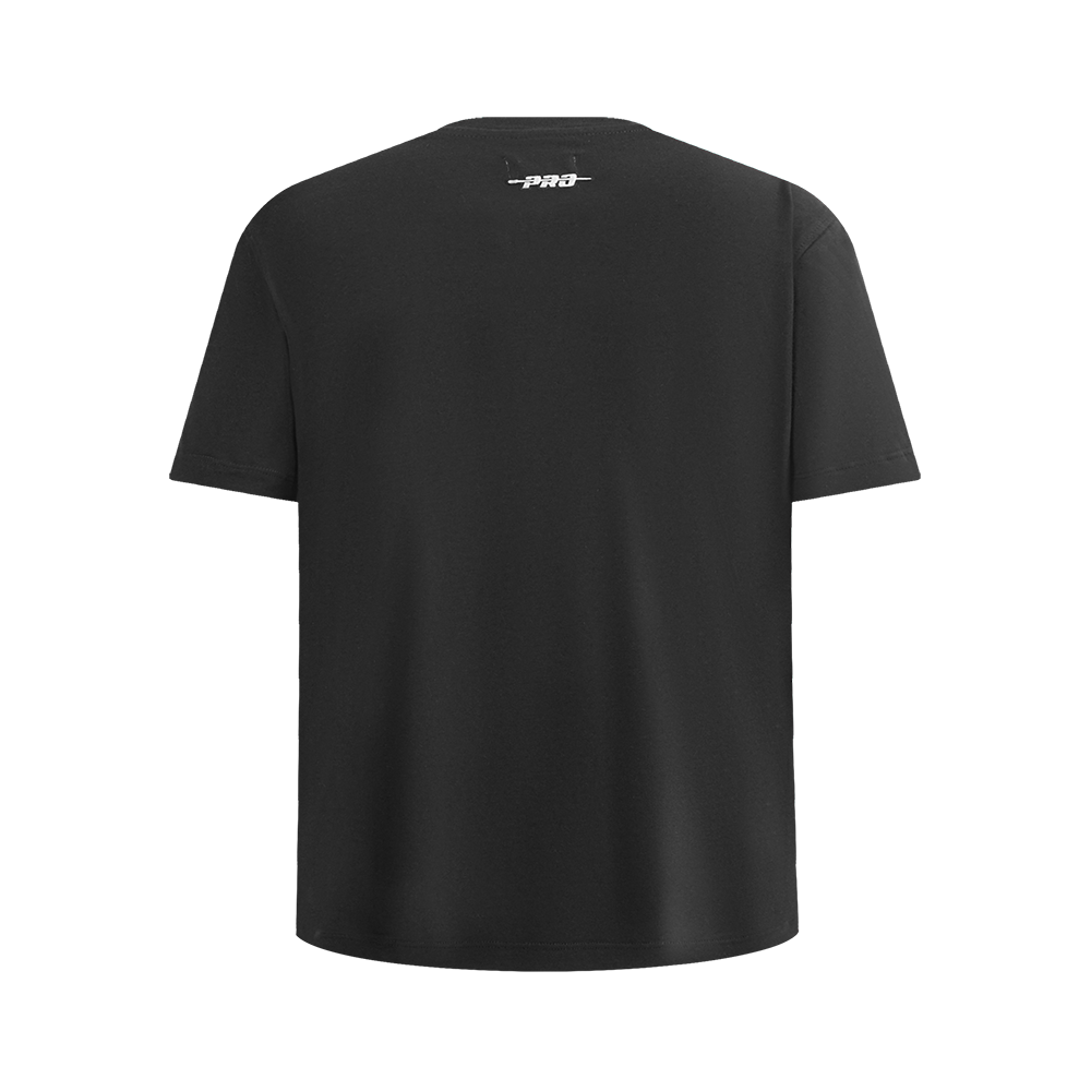 NBA CHARLOTTE HORNETS RETRO CLASSIC SINGLE JERSEY BIG BOY'S SINGLE JERSEY TAPING TEE (BLACK)