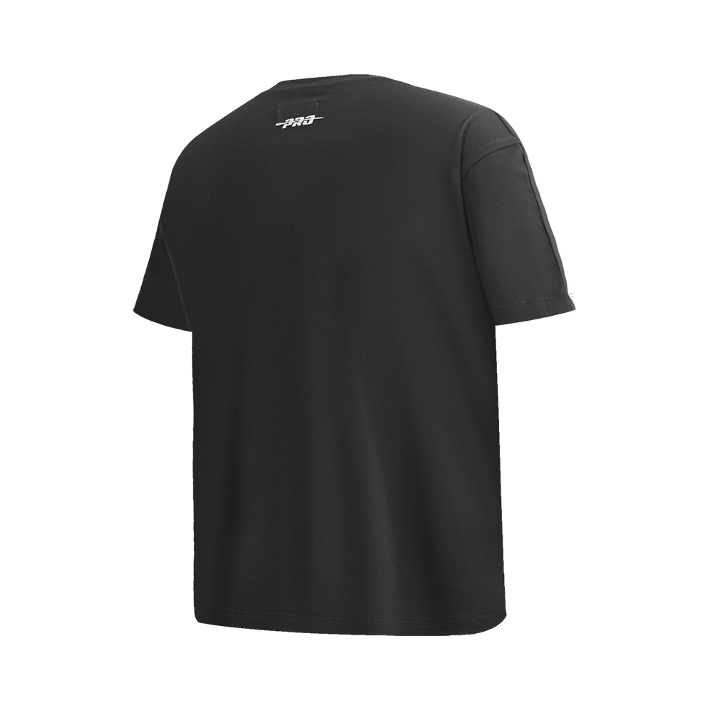 NBA CHARLOTTE HORNETS RETRO CLASSIC SINGLE JERSEY BIG BOY'S SINGLE JERSEY TAPING TEE (BLACK)