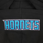 NBA CHARLOTTE HORNETS CLASSIC BIG BOY'S FLEECE PULLOVER HOODIE (BLACK)
