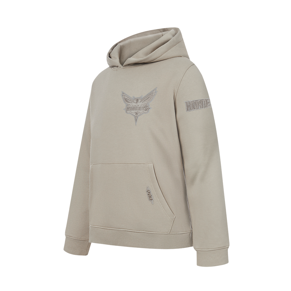 NBA CHARLOTTE HORNETS NEUTRAL BIG BOY'S FLC PO HOODIE (TAUPE)