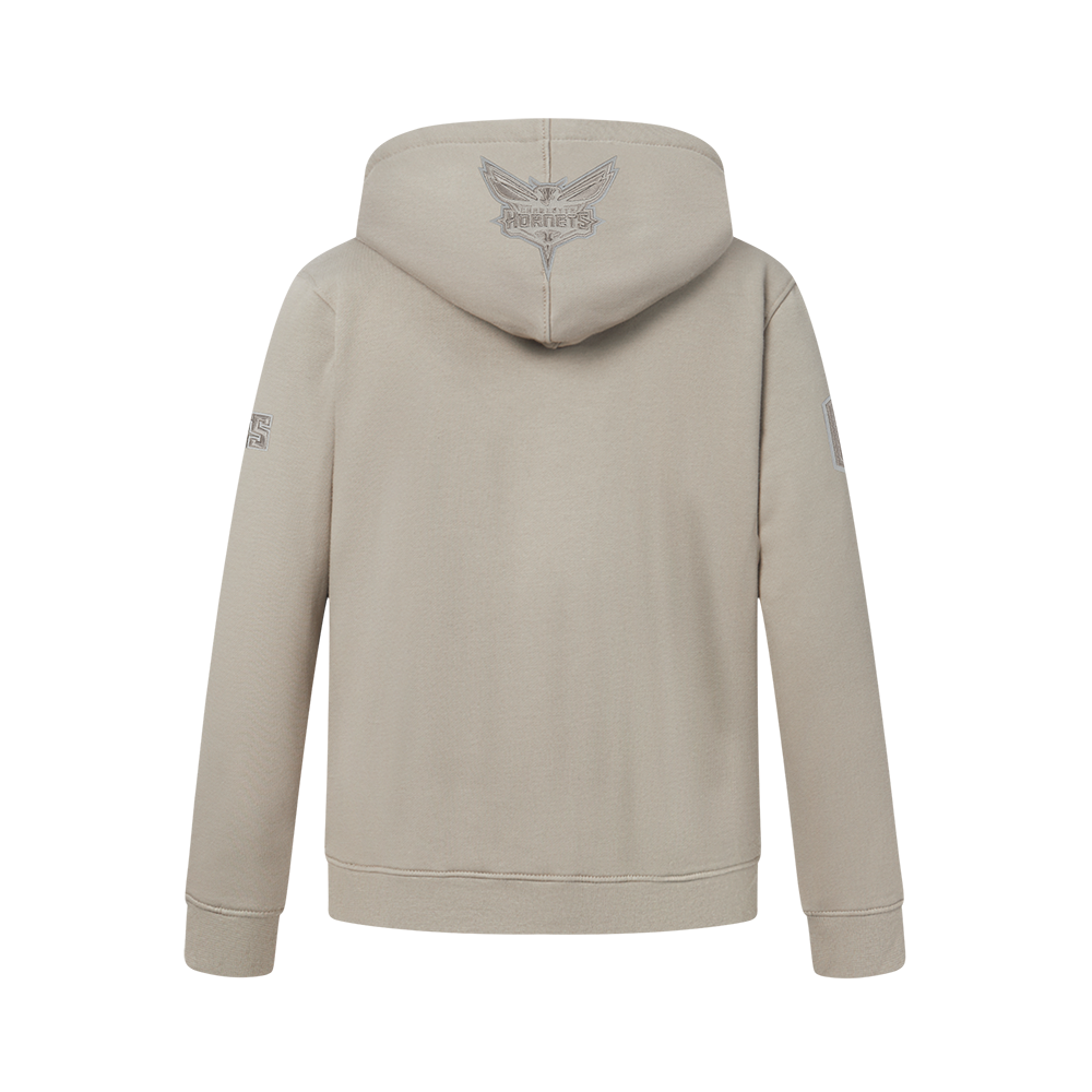NBA CHARLOTTE HORNETS NEUTRAL BIG BOY'S FLC PO HOODIE (TAUPE)