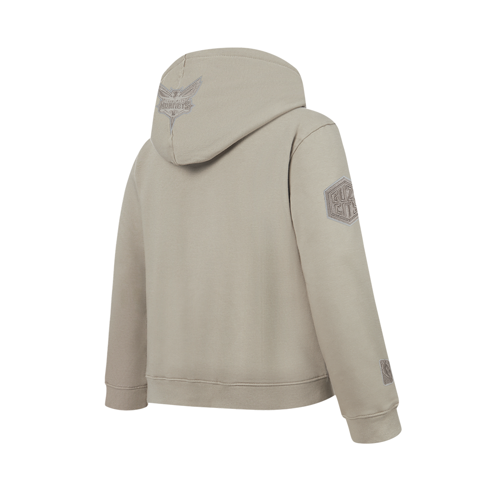 NBA CHARLOTTE HORNETS NEUTRAL BIG BOY'S FLC PO HOODIE (TAUPE)
