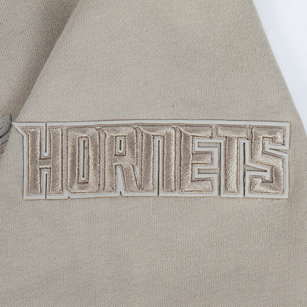 NBA CHARLOTTE HORNETS NEUTRAL BIG BOY'S FLC PO HOODIE (TAUPE)