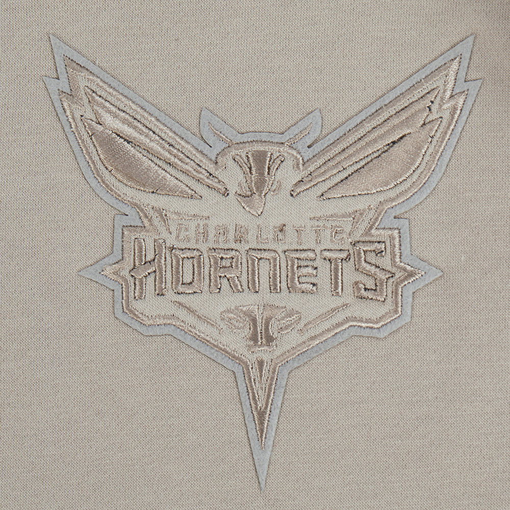NBA CHARLOTTE HORNETS NEUTRAL BIG BOY'S FLC PO HOODIE (TAUPE)