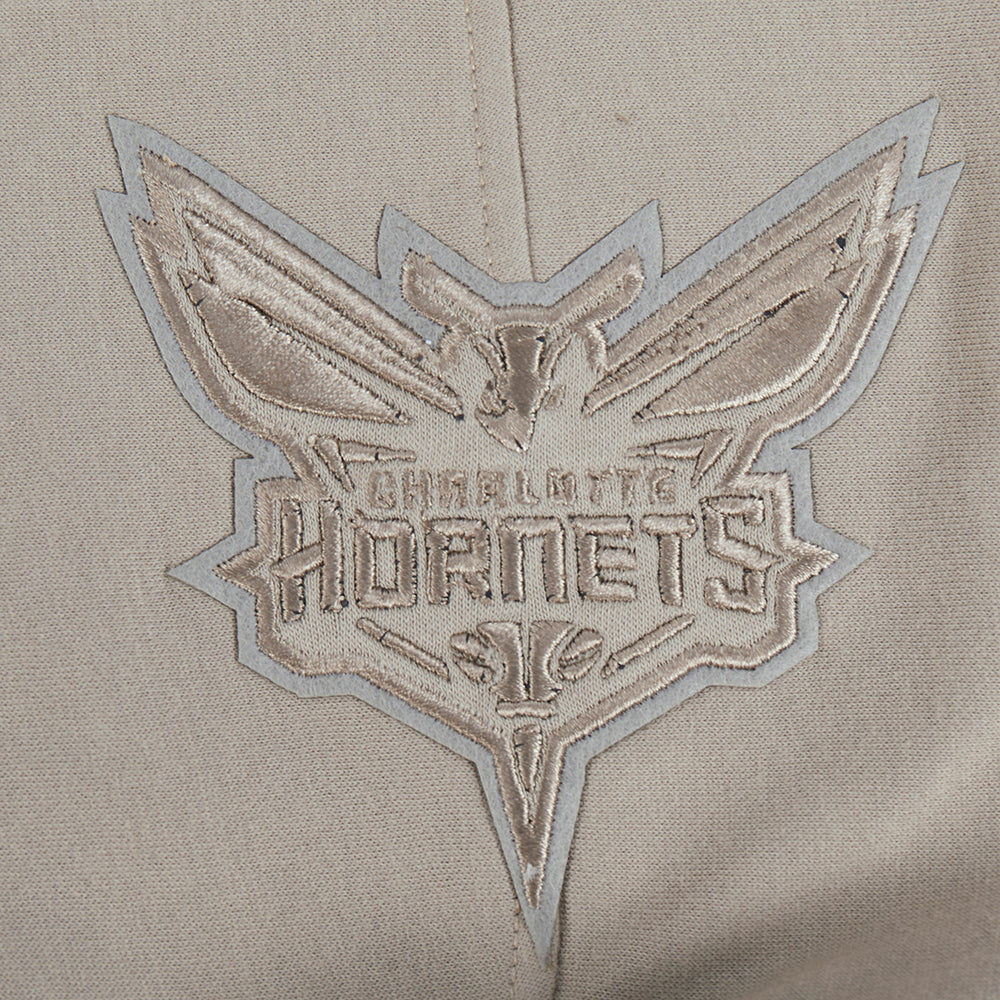 NBA CHARLOTTE HORNETS NEUTRAL BIG BOY'S FLC PO HOODIE (TAUPE)