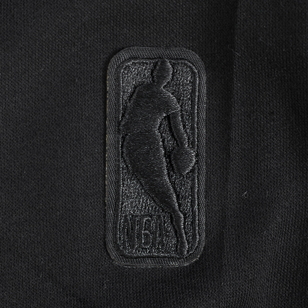 NBA CHARLOTTE HORNETS TRIPLE BLACK CHANDAIL À CAPUCHON EN MOLLETON POUR GARÇON JUNIOR (NOIR)