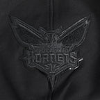 NBA CHARLOTTE HORNETS TRIPLE BLACK CHANDAIL À CAPUCHON EN MOLLETON POUR GARÇON JUNIOR (NOIR)