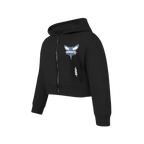 NBA CHARLOTTE HORNETS CLASSIC CHANDAIL À CAPUCHON EN MOLLETON À GLISSIÈRE POUR FILLE JUNIOR (NOIR)