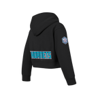 NBA CHARLOTTE HORNETS CLASSIC CHANDAIL À CAPUCHON EN MOLLETON À GLISSIÈRE POUR FILLE JUNIOR (NOIR)