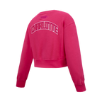 NBA CHARLOTTE HORNETS TRIPLE PINK BIG GIRL'S FLC CREWNECK (BEETROOT PURPLE)