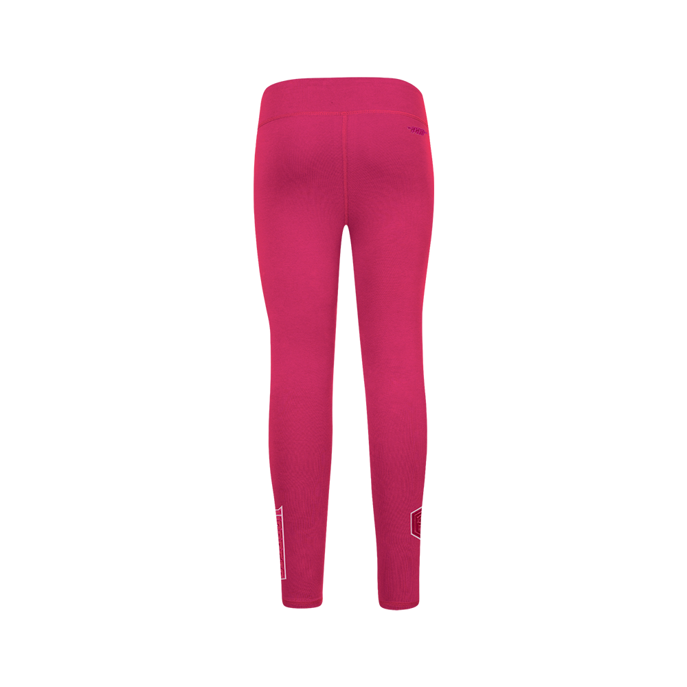 NBA CHARLOTTE HORNETS TRIPLE PINK BIG GIRL'S LEGGING (BEETROOT PURPLE)