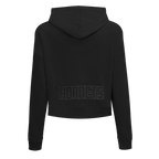NBA CHARLOTTE HORNETS NEUTRAL CHANDAIL À CAPUCHON COURT POUR FEMME (NOIR)