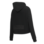 NBA CHARLOTTE HORNETS NEUTRAL CHANDAIL À CAPUCHON COURT POUR FEMME (NOIR)