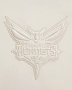 NBA CHARLOTTE HORNETS NEUTRAL CHANDAIL À CAPUCHON COURT POUR FEMME (COQUILLE D'ŒUF)