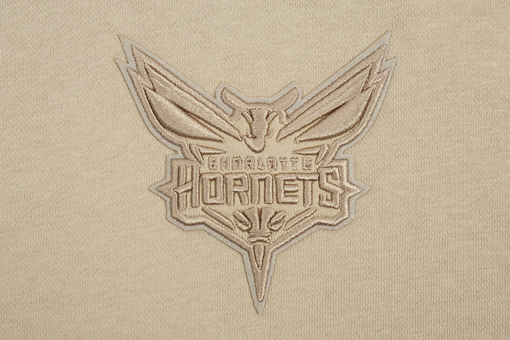 NBA CHARLOTTE HORNETS NEUTRAL CHANDAIL À CAPUCHON COURT POUR FEMME (TAUPE)