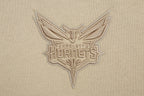 NBA CHARLOTTE HORNETS NEUTRAL CHANDAIL À CAPUCHON COURT POUR FEMME (TAUPE)