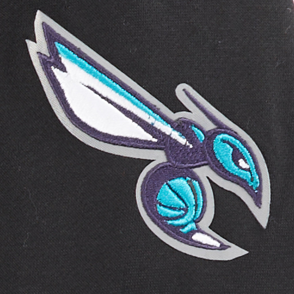 NBA CHARLOTTE HORNETS CLASSIC LITTLE BOY'S FLEECE PULLOVER HOODIE (BLACK)