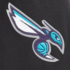 NBA CHARLOTTE HORNETS CLASSIC LITTLE BOY'S FLEECE PULLOVER HOODIE (BLACK)