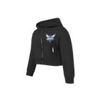 NBA CHARLOTTE HORNETS CLASSIC LITTLE GIRL'S FLEECE FULL ZIP HOODIE (BLACK)