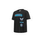 NBA CHARLOTTE HORNETS RETRO CLASSIC TODDLER BOY'S SHORT SLEEVE TAPING TEE(BLACK)