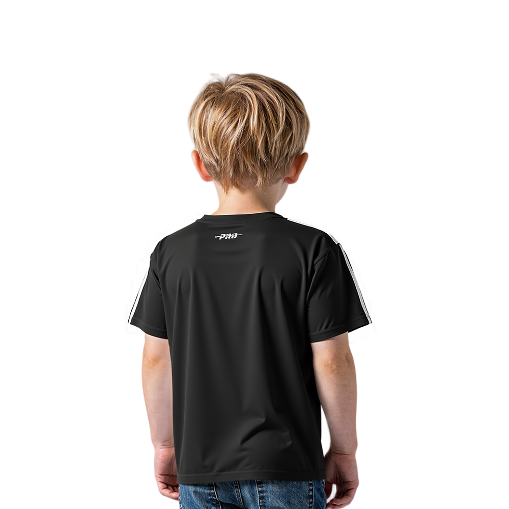 NBA CHARLOTTE HORNETS RETRO CLASSIC TODDLER BOYS SHORT SLEEVE TAPING TEE(BLACK)