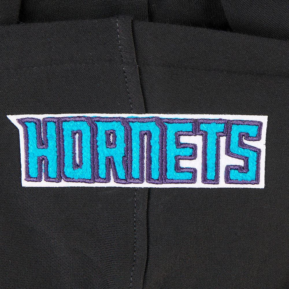 NBA CHARLOTTE HORNETS CLASSIC TODDLER BOY'S FLEECE PULLOVER HOODIE (BLACK)