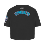 NBA CHARLOTTE HORNETS CLASSIC TODDLER GIRL'S SHORT SLEEVE BOXY TEE (BLACK)