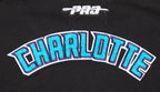 NBA CHARLOTTE HORNETS CLASSIC TODDLER GIRL'S SHORT SLEEVE BOXY TEE (BLACK)