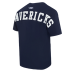 NBA DALLAS MAVERICKS WINGSPAN MEN'S CJ DROP SHOULDER TEE (MIDNIGHT NAVY)