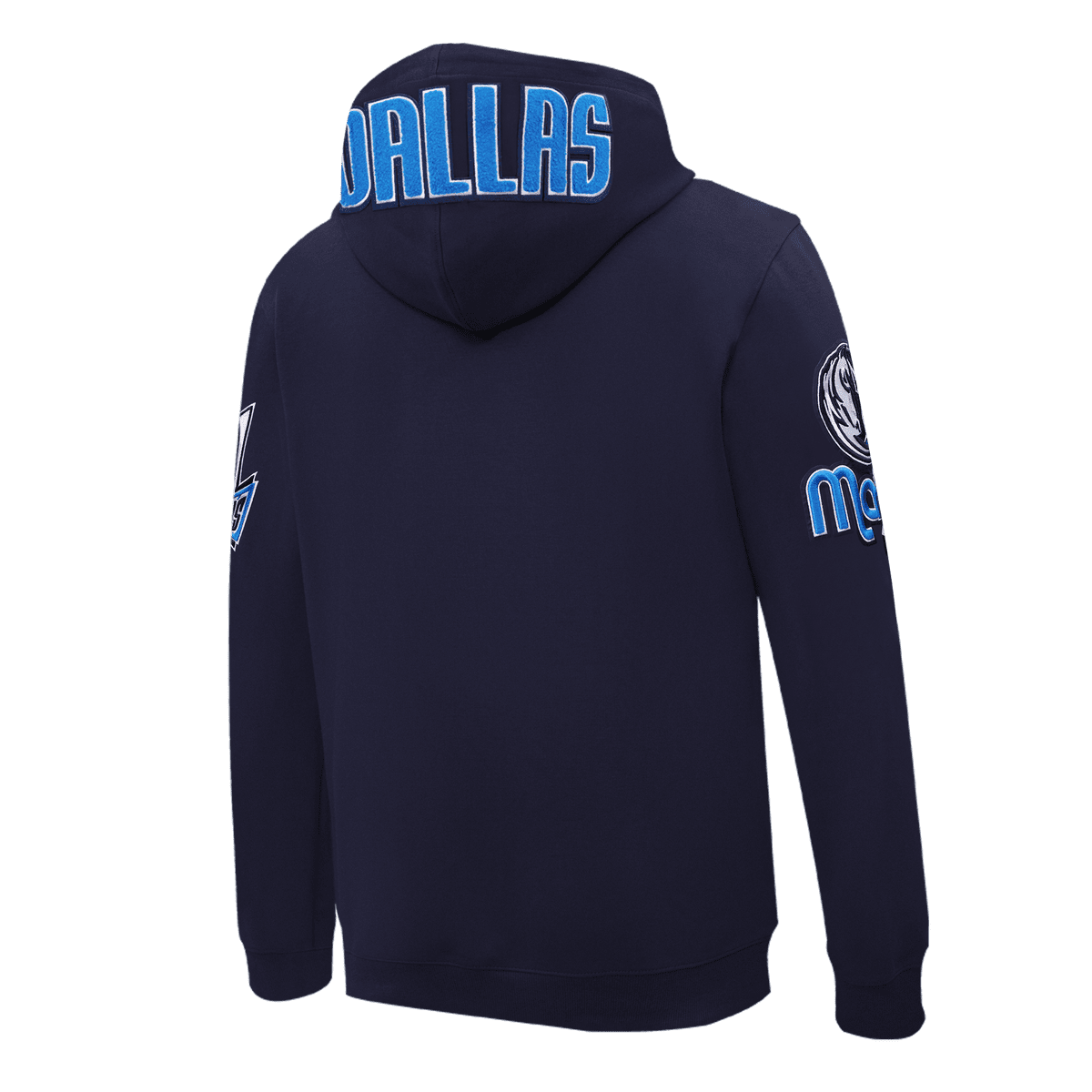 NBA DALLAS MAVERICKS CLASSIC CHENILLE MEN'S PULLOVER HOODIE (MIDNIGHT NAVY)