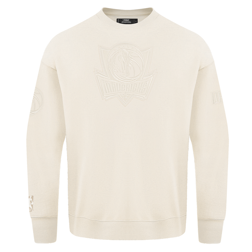 NBA  DALLAS MAVERICKS NEUTRAL MEN'S  DROP SHOULDER FLC CREWNECK (GGSHELL)