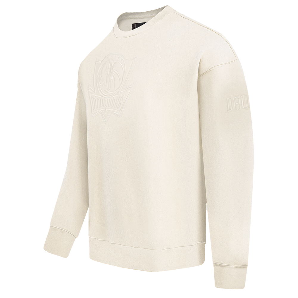 NBA  DALLAS MAVERICKS NEUTRAL MEN'S  DROP SHOULDER FLC CREWNECK (GGSHELL)