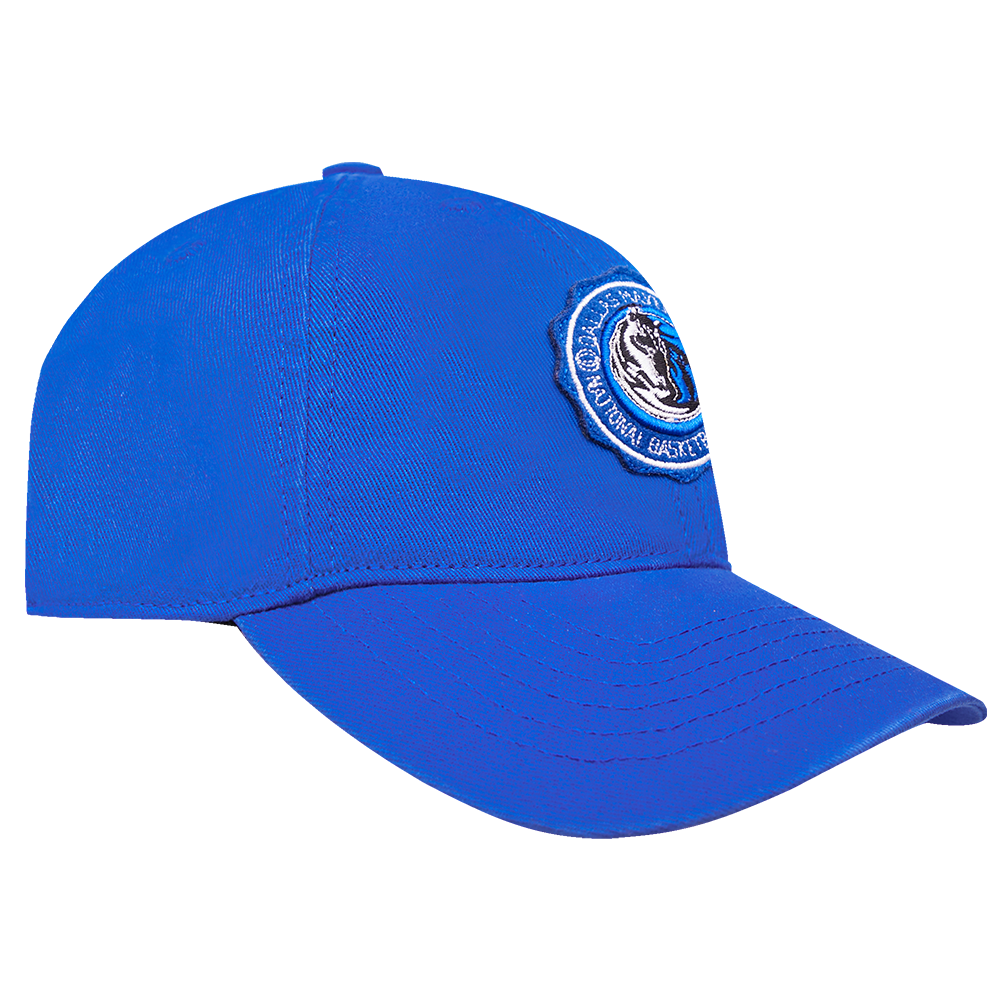 NBA DALLAS MAVERICKS CREST EMBLEM DAD HAT (ROYAL BLUE)