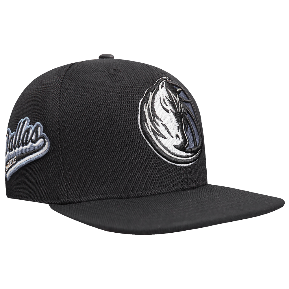 NBA DALLAS MAVERICKS SCRIPT TAIL WOOL SNAPBACK (BLACK)